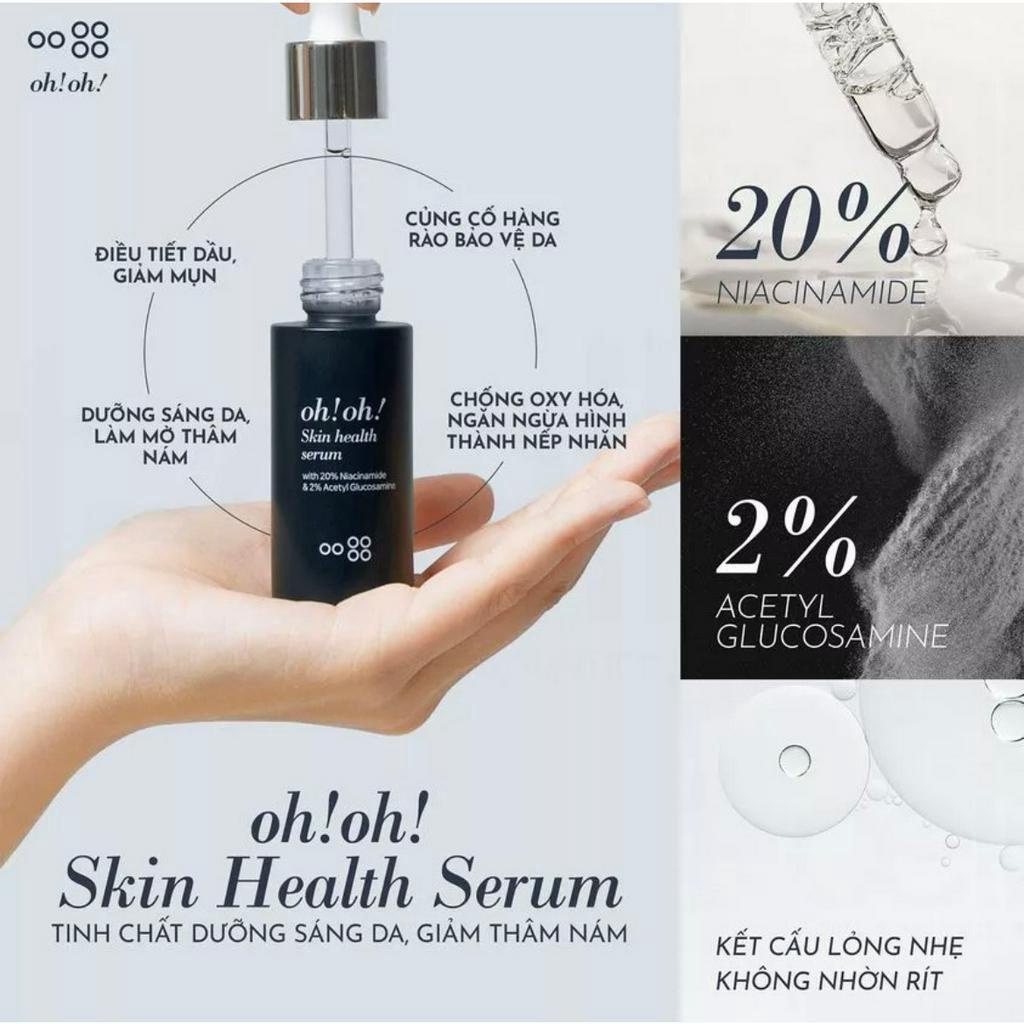 Serum Niacinamide 20% Oh! Oh! dưỡng sáng da, giảm thâm nám, thu nhỏ lỗ chân lông