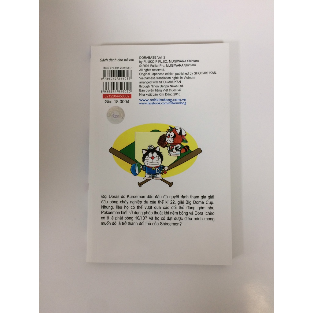 Sách - Doraemon bóng chày - Truyền kì về bóng chày siêu cấp - Tập 2