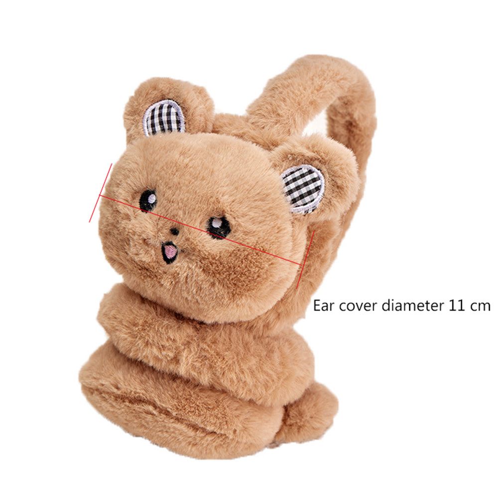 Chụp Tai Giữ Ấm Hình Gấu Hoạt Hình Thu Gọn Đa Màu Cho Trẻ Em