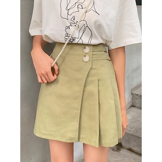 (HÀNG ORDER) Chân váy dáng chữ A xếp li phong cách ulzzang Hàn Quốc