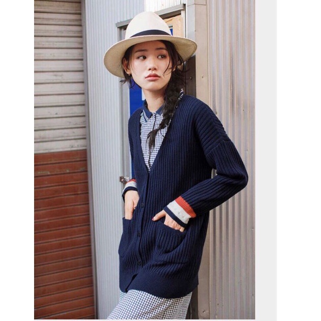 Áo khoác len cardigan dáng dài Uni_Qlo