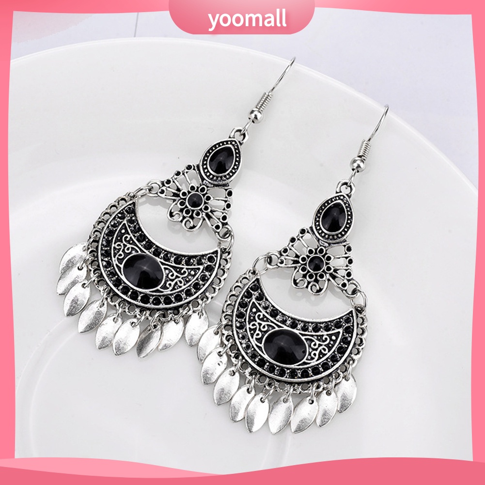 Khuyên Tai Móc Dáng Dài Phong Cách Bohemian Thời Trang