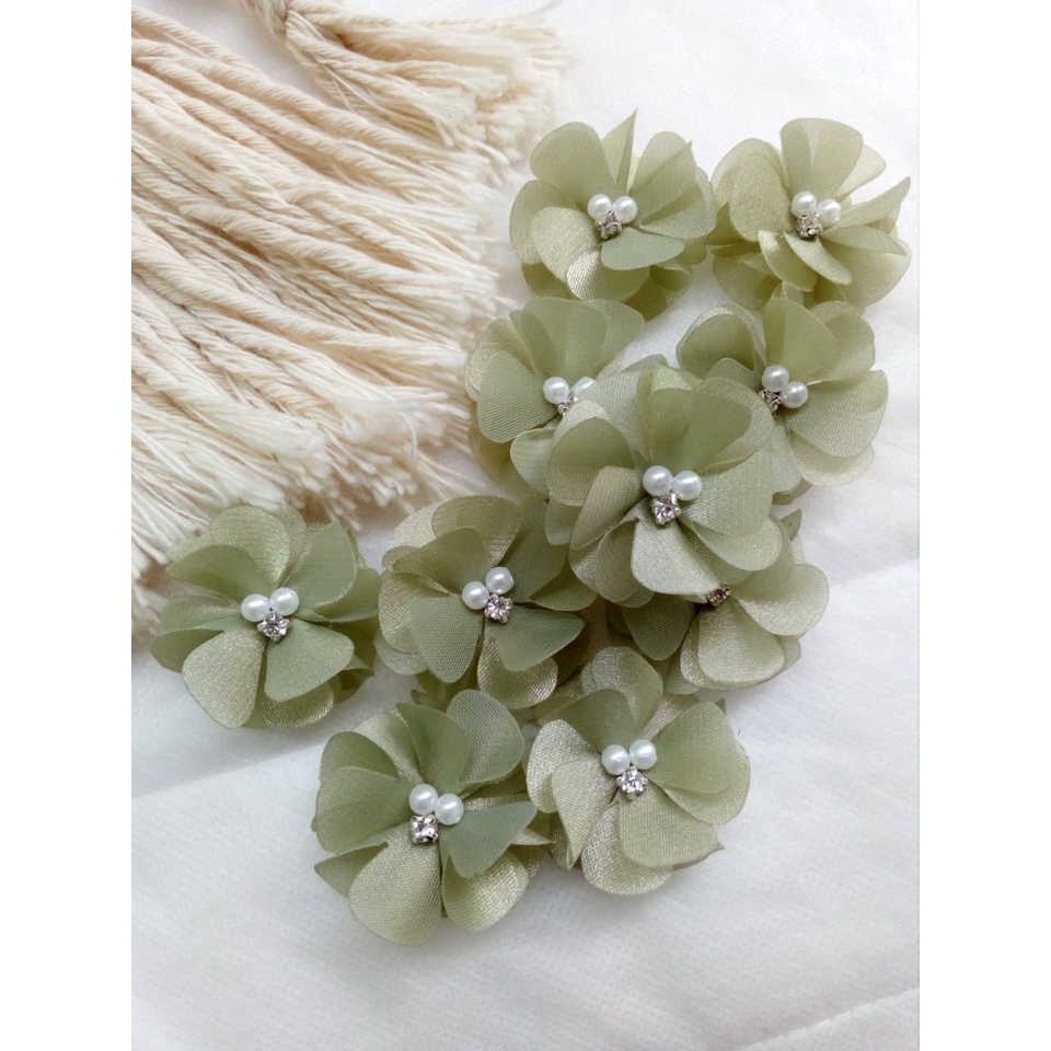 Áo Choàng Cô Dâu Đính Kim Sa Lấp Lánh 3cm & 4 cm / 1MT.2ME.5K / kebaya