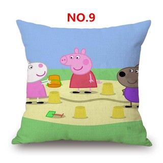 Vỏ bọc gối trang trí in hình Peppa Pig 45x45cm
