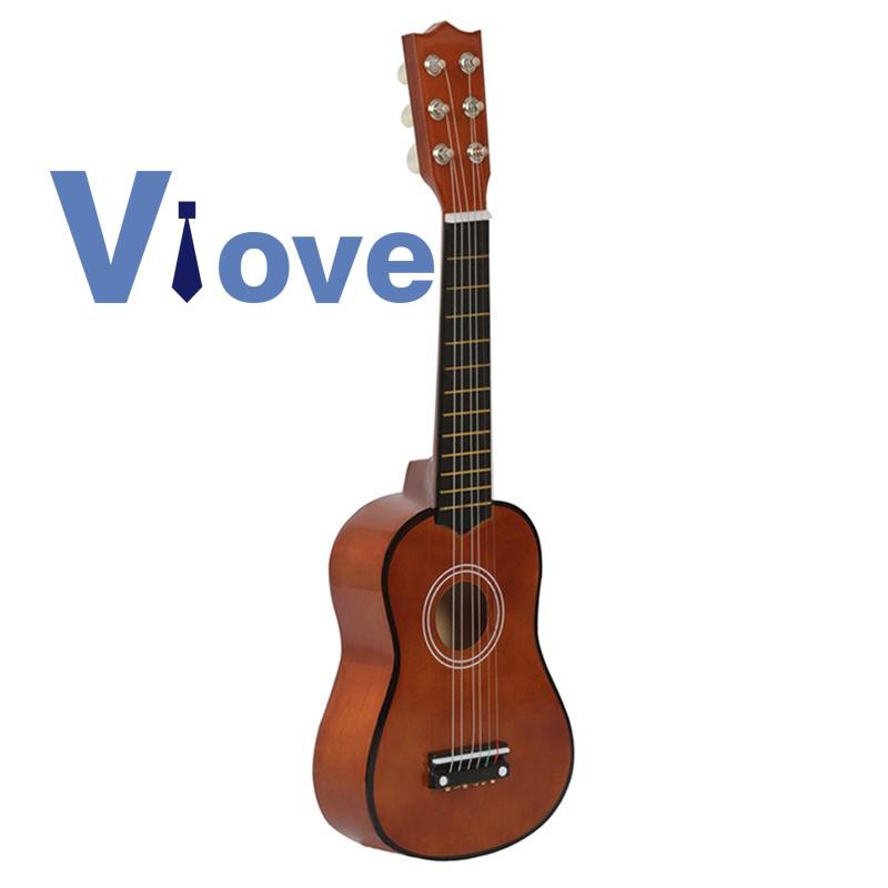 Đàn Guitar Bass Gỗ Mini 6 Dây 21 Inch Kèm Miếng Gảy Đàn