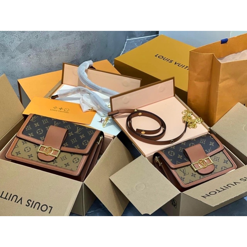 Túi LV dauphine Super sale bản đẹp kèm 2 dây