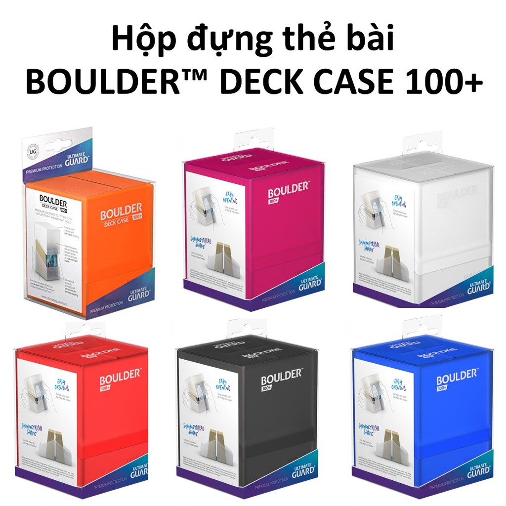 Hộp đựng bài đá quý BOULDER™ DECK CASE 100+ của hãng Ultimate Guard - Dành cho thẻ bài Pokemon TCG và Yugioh