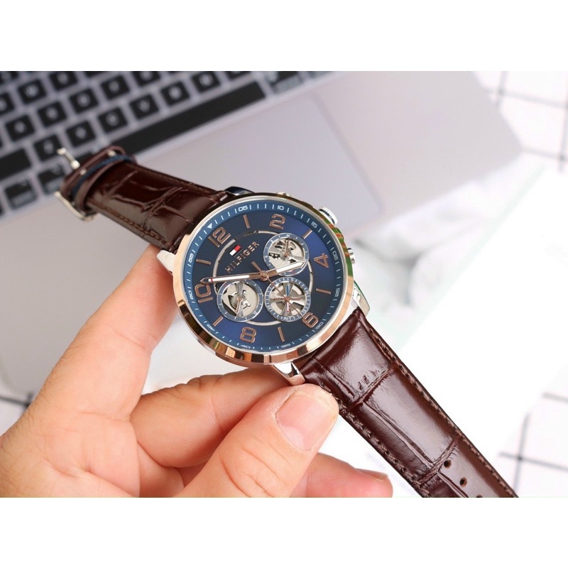 ĐỒNG HỒ NAM TOMMY HILFIGER SPORT DÂY DA CAO CÂP FULLBOX SẢN PHẨM