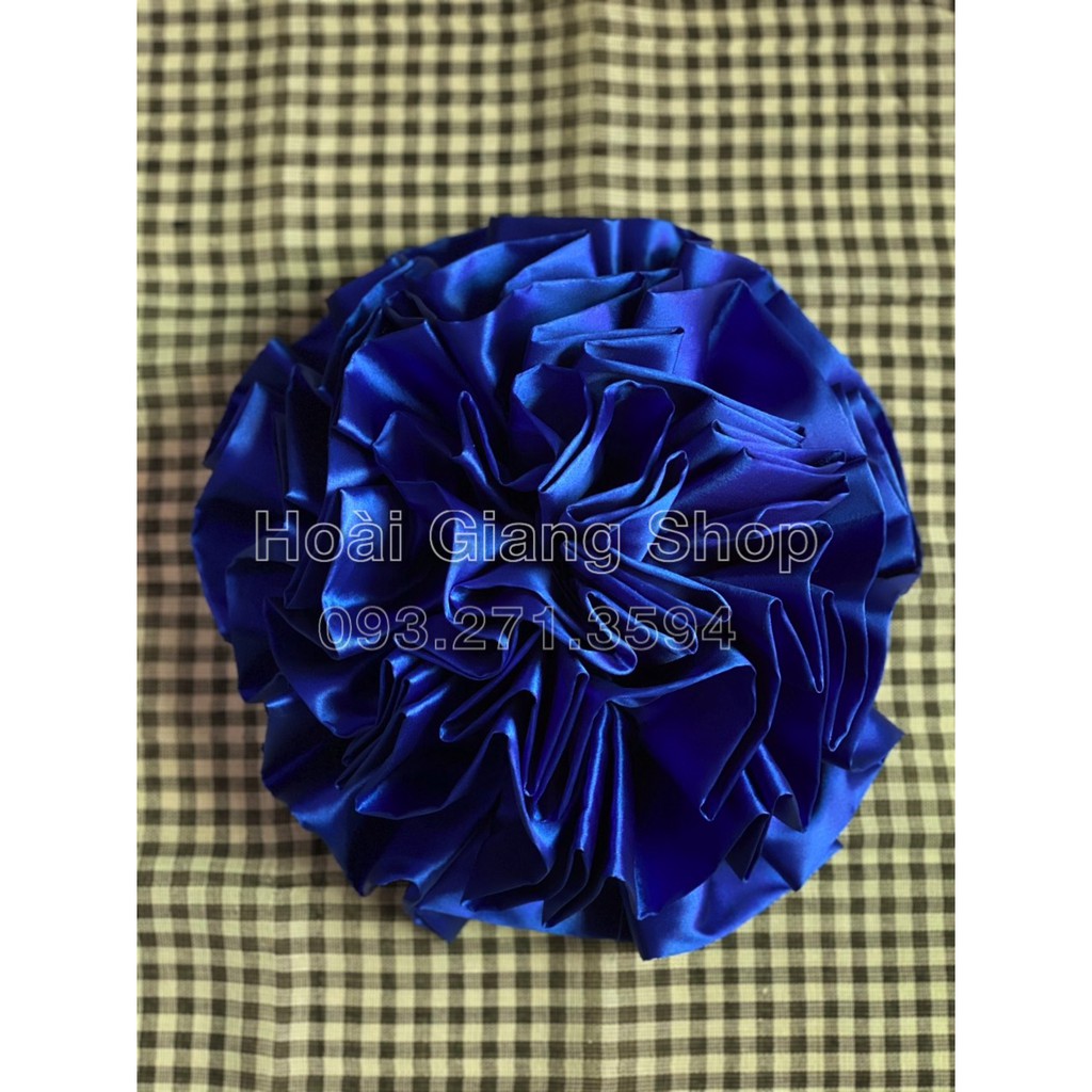 Bông vải đỏ, bông khánh thành, hoa khai trương làm thủ công. Size lớn 27cm.