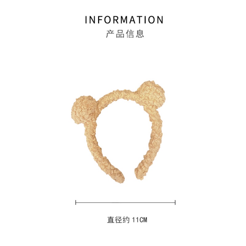 Băng đô lông nhung dễ thương phong cách Hàn Quốc rửa mặt