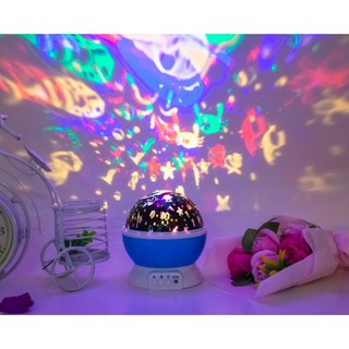 Đèn chiếu sao xoay 360 độ 6 in 1