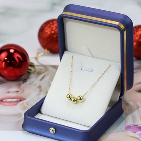 Vòng Cổ Nữ Đơn Giản Chuỗi 3 Hạt Nhỏ Phong Cách Hàn Quốc Nhẹ Nhàng DB2676 Bảo Ngọc Jewelry