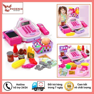 Đồ Chơi Tính Tiền, Đồ Chơi Máy Tính Tiền Siêu Thị Đầy Đủ Phụ Kiện, Món Quà Ý Nghĩa Mẹ Dành Cho Bé