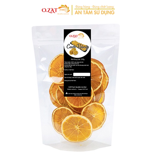 Cam vàng khô lát nguyên không bể 100G OZAT FOOD - pha trà hàng mới thơm
