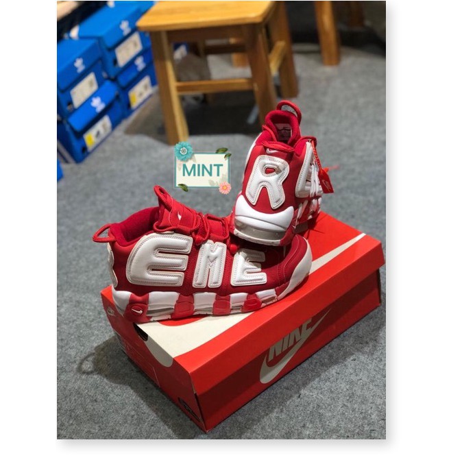 Xả kho tồn -  ( SALE SỐC - Video ) Giày Sneaker Uptempo Supreme Red ^