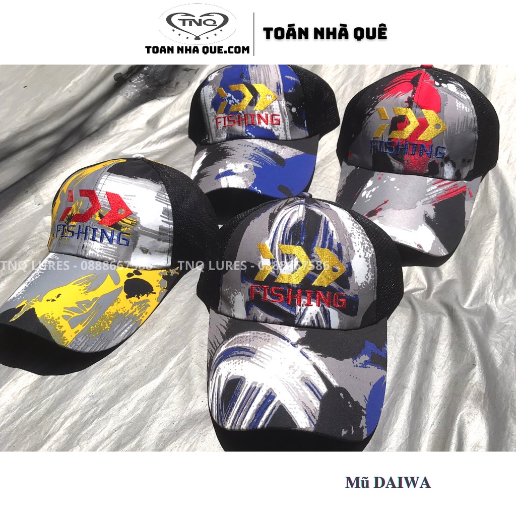 Mũ lưỡi trai Daiwa đội đi câu TNQ LURES - TOÁN NHÀ QUÊ ( Giao màu ngẫu nhiên )