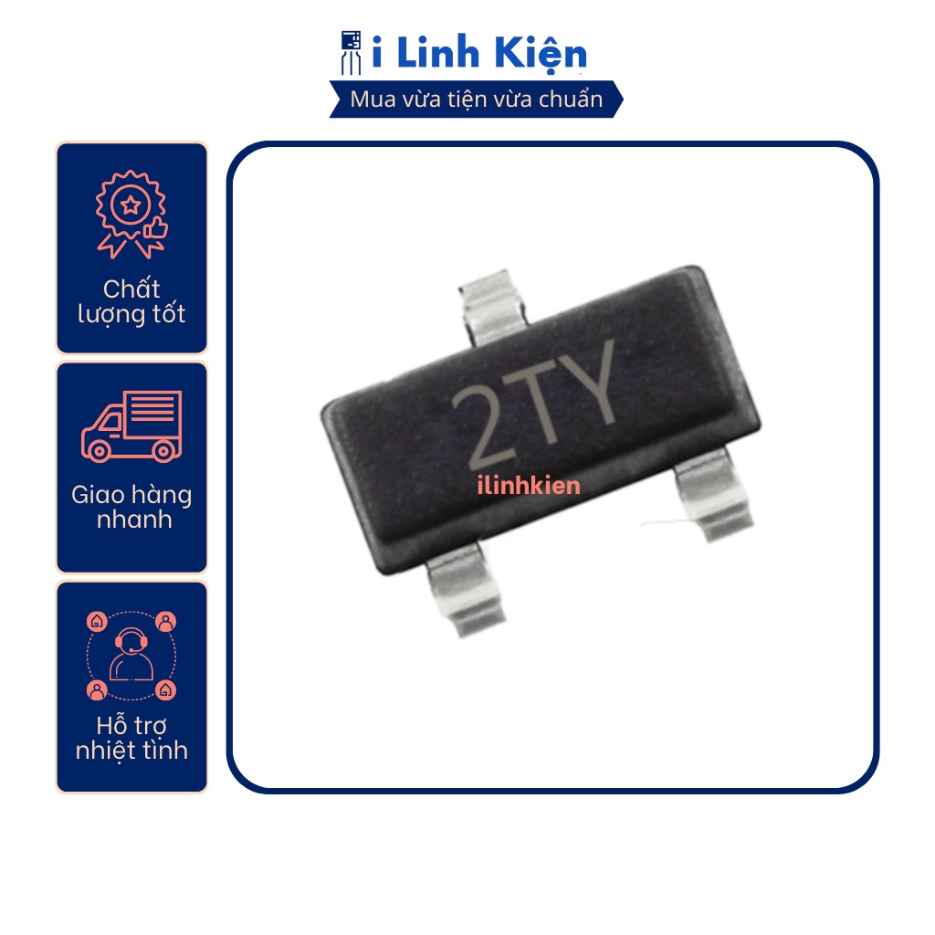 Transistor S8550 SMD 0.5A 40V chân dán túi 10 con chất lượng tốt.