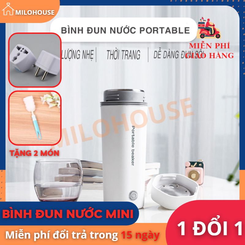 Bình đun nước mini, Bình đun nước du lịch dung tích 450ML