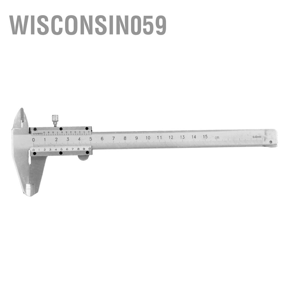 [Hàng Sẵn] Công cụ đo kích thước bằng kim loại carbon có độ chính xác cao từ 0-150mm 【Wisconsin059】