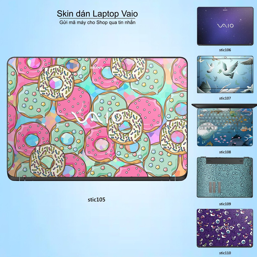 Skin dán Laptop Sony Vaio in hình Hoa văn sticker _nhiều mẫu 18 (inbox mã máy cho Shop)