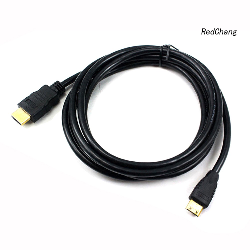 -SPQ- DOONJIEY HDMI to Mini HDMI Adapter Cable V1.4 3D HD 1080P for HDTV Projector