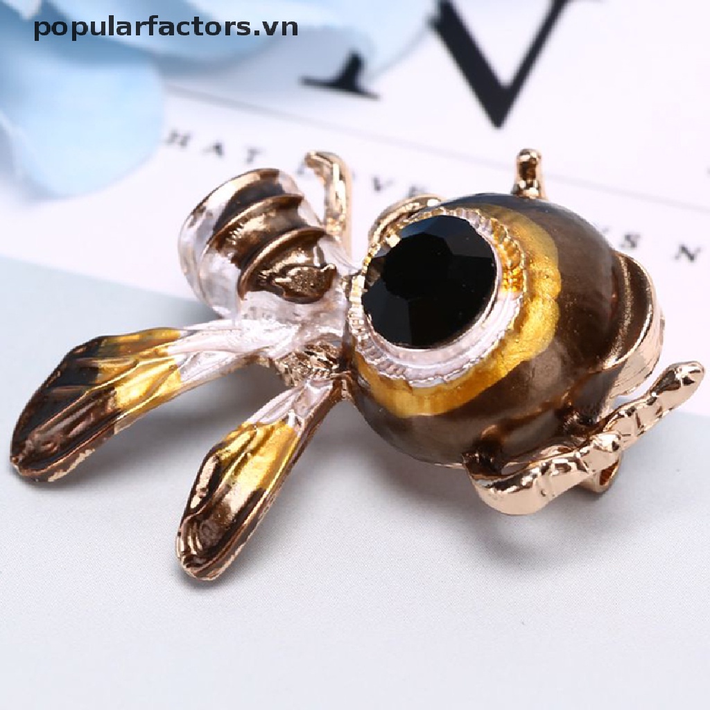 Ghim Cài Áo Hình Chú Ong Đính Đá Thời Trang Cho Nữ