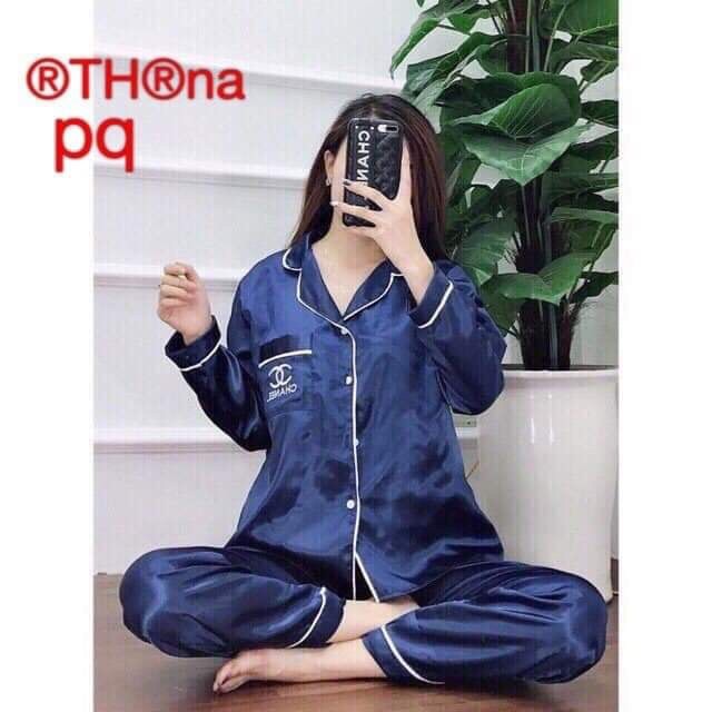 Bộ pizama satin - phi lụa