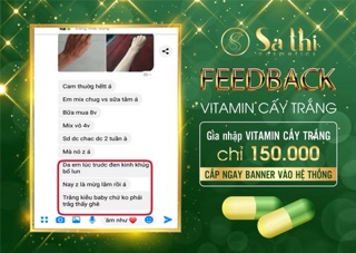 Combo 20v vitamin cấy trắng