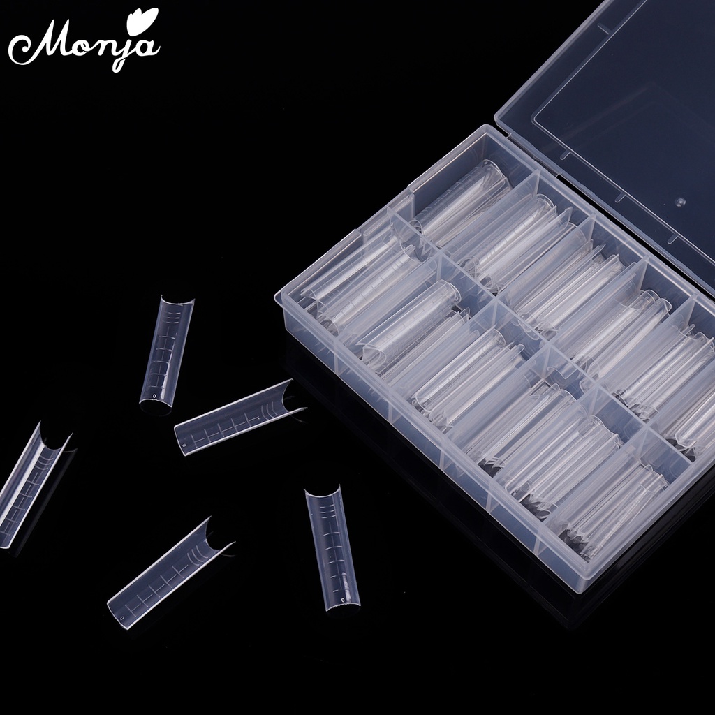 Set 120 Móng Tay Giả Khuôn Poly Gel Cho Trang Trí Móng Tay Nghệ Thuật