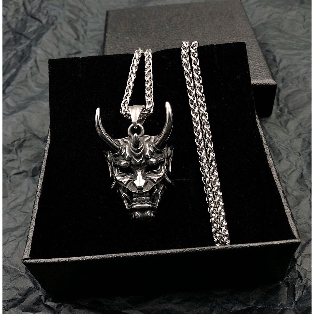 Dây chuyền Nam Bạc Đẹp Unisex Cá Tính Ngầu Thời Trang Nam Basic Samurai Chain Lucifer Store Vòng Titan không gỉ  Samurai