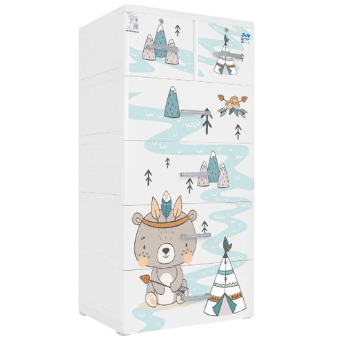 Tủ nhựa BITE 5 tầng, tủ nhựa Qui Phúc  Mã SP: QPN.024