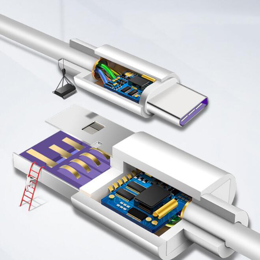Dây cáp sạc USB 3.1 loại C 5A cho Huawei P30 P20 Pro Lite Mate 20 10 Pro P10 Plus Lite