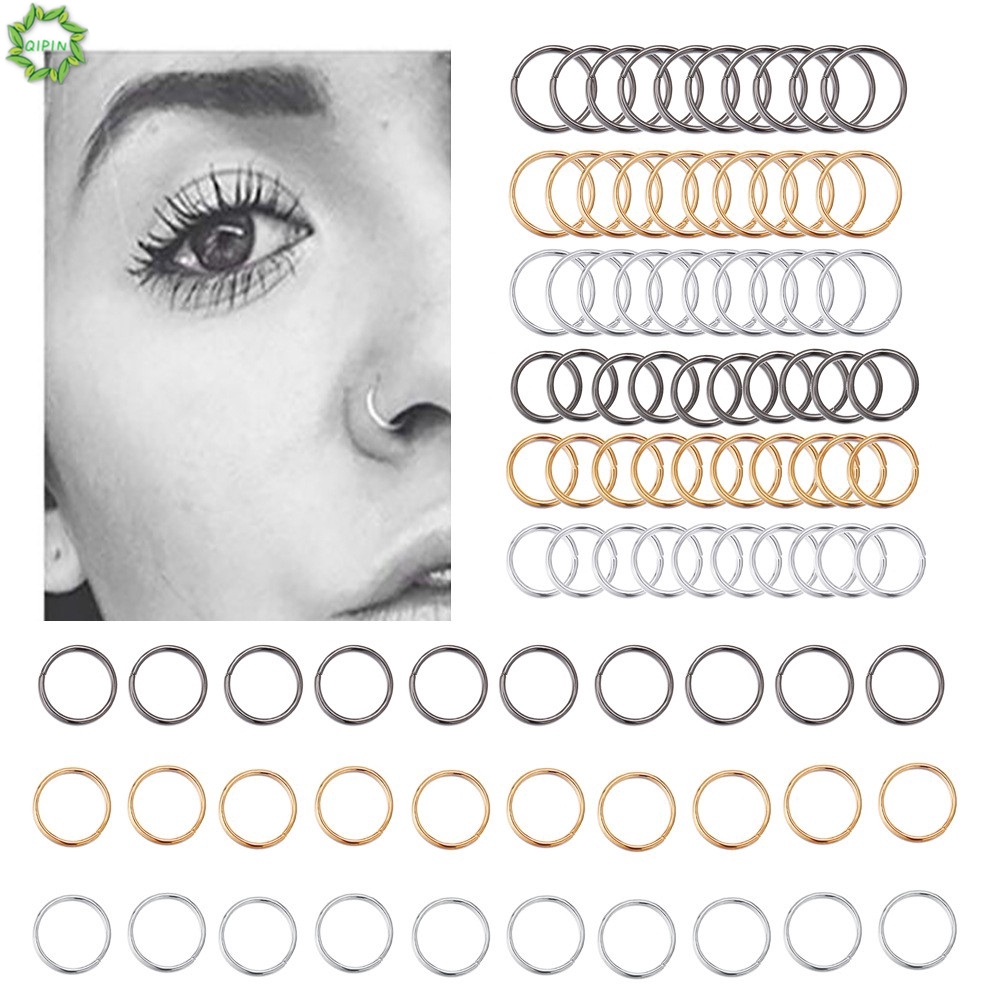 Set 60 Khuyên Mũi / Môi / Tai Đơn Giản Phong Cách Hàn Quốc