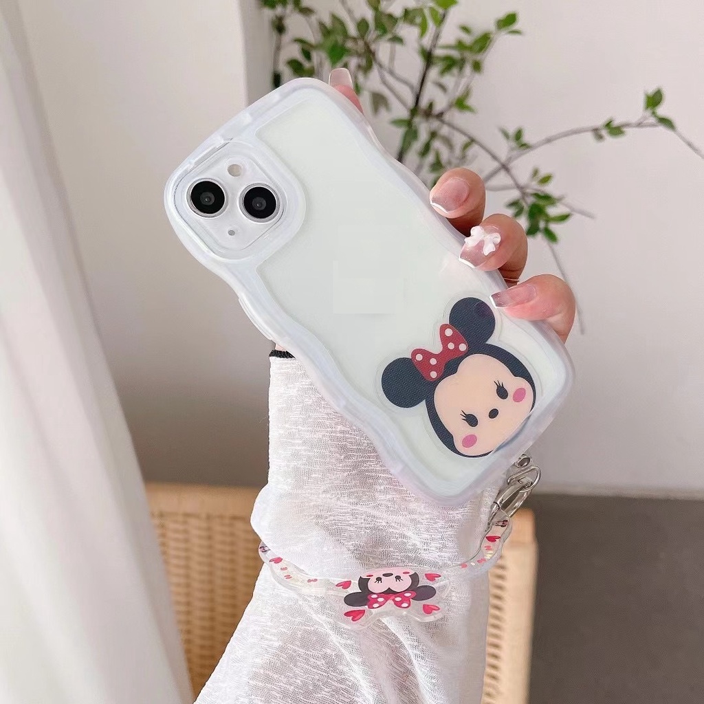 Phù Hợp Ốp Điện Thoại Họa Tiết Hoạt Hình Gắn Dây Đeo Tay Dễ Thương