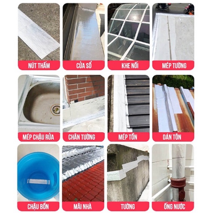 Băng Keo Chống Thấm, Chống Dột, Miếng Dán Siêu Dính, Đa Năng Korea