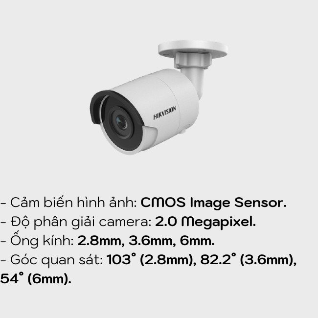 CAMERA HIKVISION DS-2CE16D0T-IR (HD-TVI 2M) | BigBuy360 - bigbuy360.vn