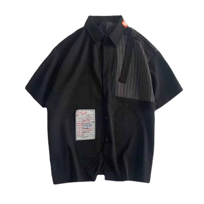 Áo Sơ Mi Tay Ngắn Kẻ Sọc Thời Trang Hàn Quốc Cho Nam