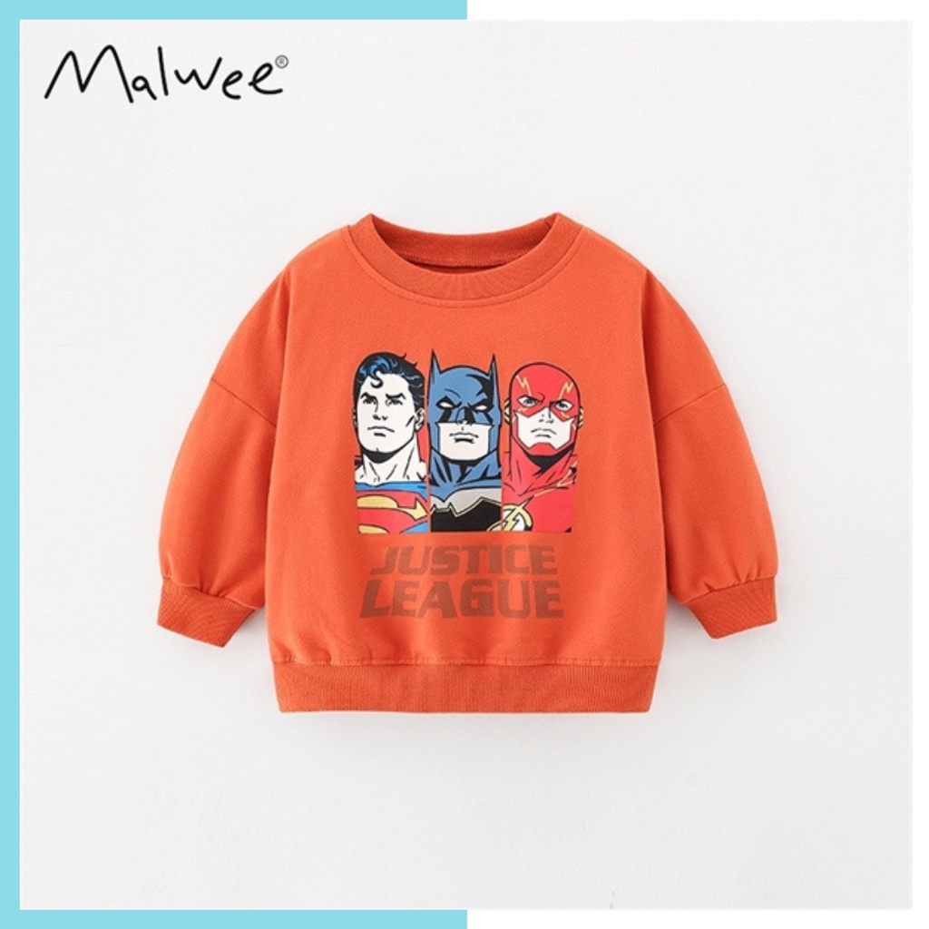 Áo nỉ Malwee cam Marvel MW7683 cho bé trai 2-8 tuổi - Little Maven Official Store