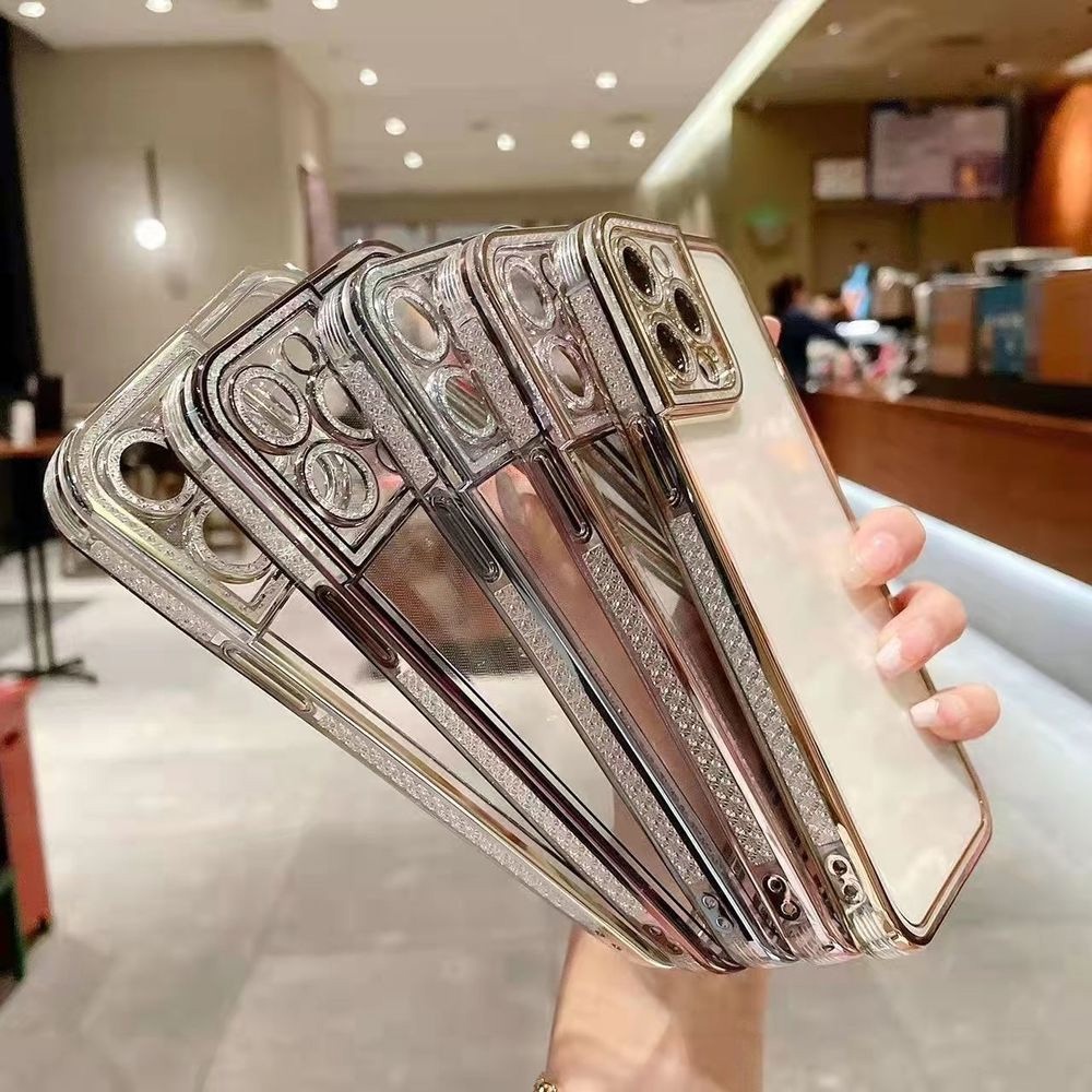 Ốp Điện Thoại Đính Đá Sang Trọng Cho IPhone 13 12 11 Pro Max 8 7 Plus X XS XR