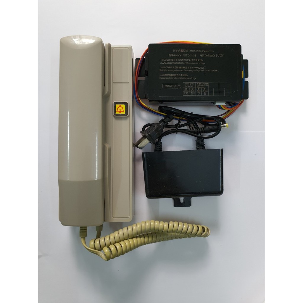 Điện thoại nội bộ dùng dây 12vdc - Điện thoại nội bộ cho thang máy - Chuông cửa tiếng - intercom
