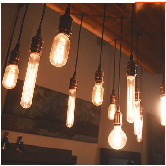 Dây Đui Đèn Thả Cổ Điển E27 1 Mét, Đui Đèn Ốp Trần Trang Trí Phòng (Chưa bóng) HL Lighitng