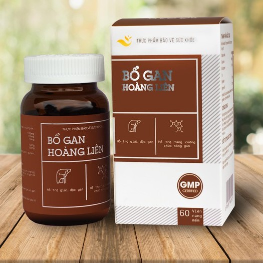 Bổ Gan Hoàng Liên - Hỗ trợ giải độc gan, tăng cường chức năng gan, bảo vệ tế bào gan (Lọ 60v)