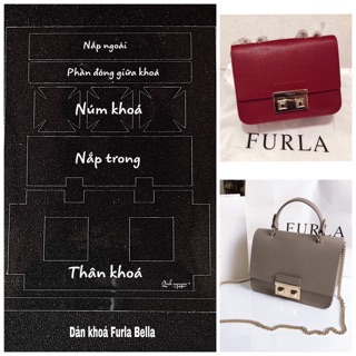 Miếng dán khoá túi Fur..La - PL