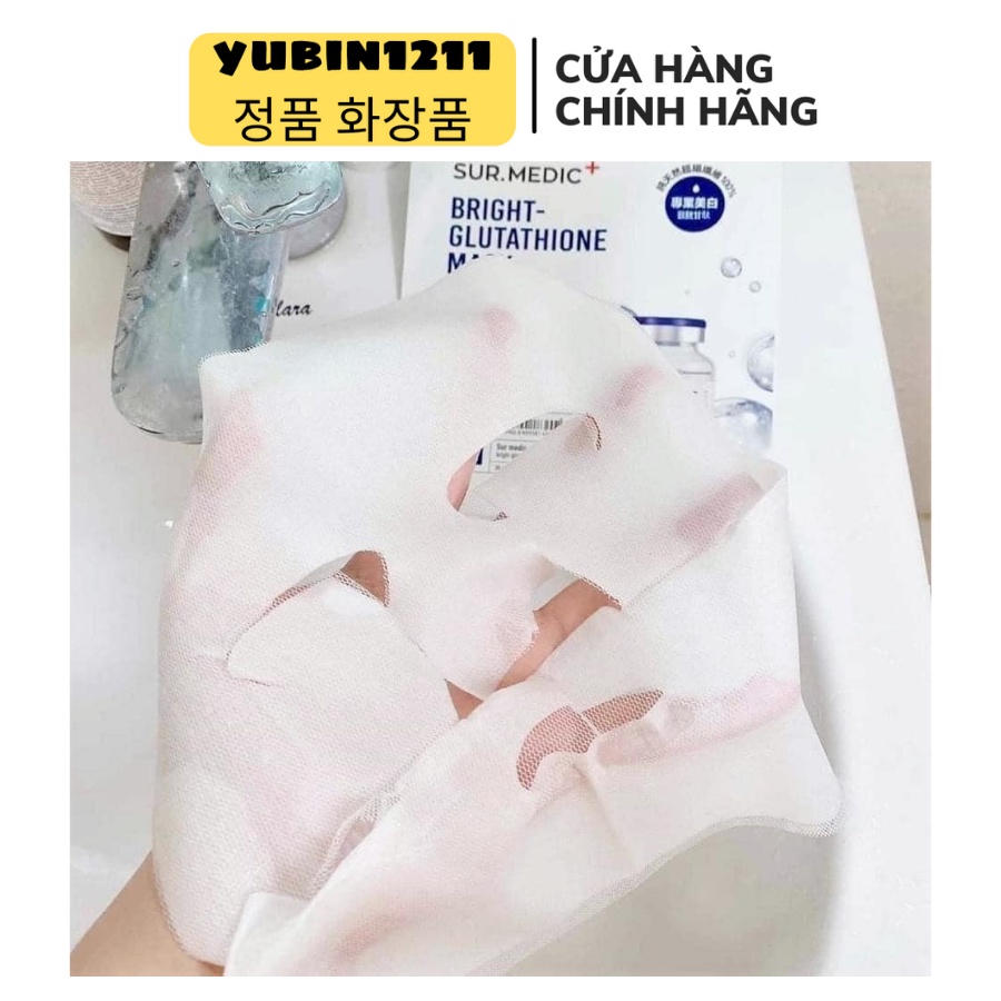 Mặt Nạ Sur.Medic Bright Glutathione Mask Truyền Trắng