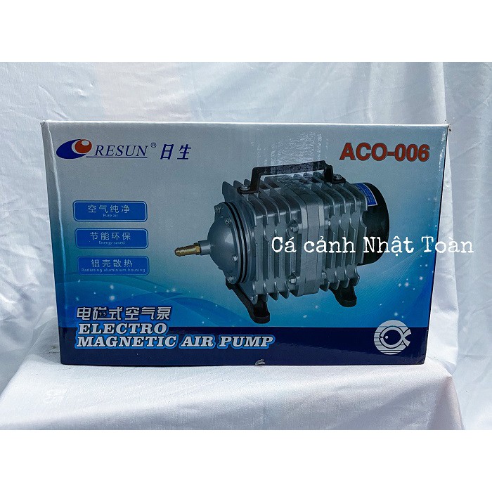 MÁY TẠO OXY BỂ CÁ RESUN ACO 004 ACO 006 TẶNG KÈM THANH CHIA 8 ĐẦU