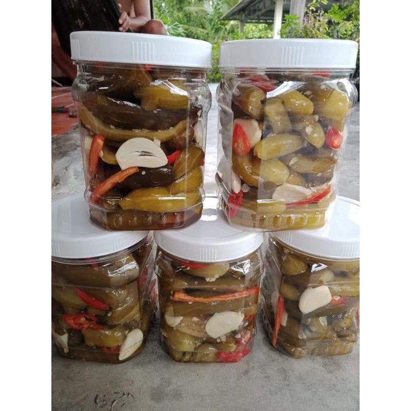 DƯA LEO MUỐI NGUYÊN TRÁI-Nhà làm- Chay, mặn đều dùng được. 1kg