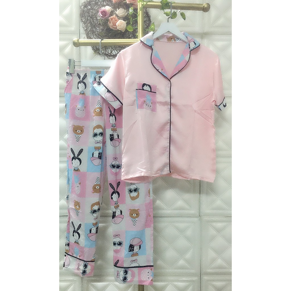 ✪ BỘ NGỦ PIJAMA TAY NGẮN QUẦN DÀI - MS12 ✪