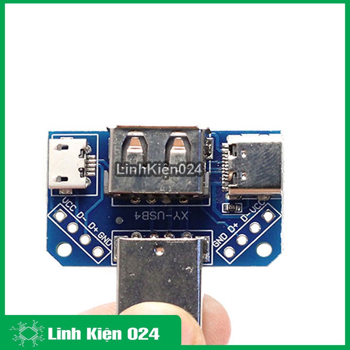 PCB Chuyển Đổi USB A Đực Sang USB Cái-USB Micro-Type C