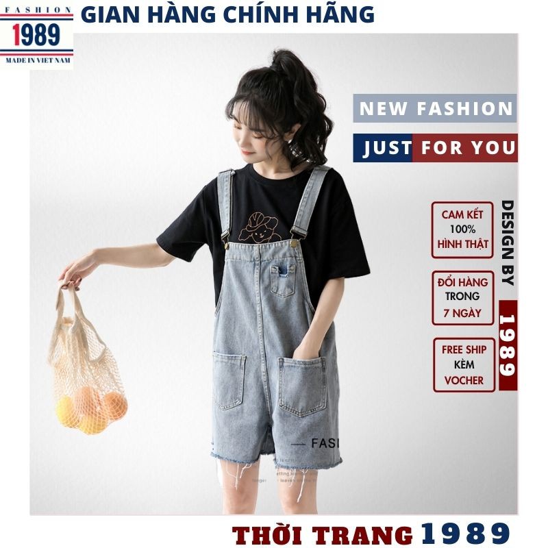 (KÈM QUÀ TẶNG +VIDEO) yếm bò nữ 🌺yếm quần katun hàn quốc dáng kute ulzzang đẹp trẻ chung năng động kute ,TIỆM 1989 | BigBuy360 - bigbuy360.vn