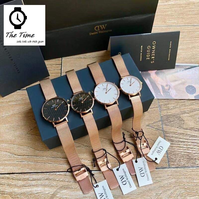 Đồng Hồ Đôi DW Nam Nữ _ Đồng hồ đôi Daniel Wellington Classic Petite Authentic Fullbox  3ATM.